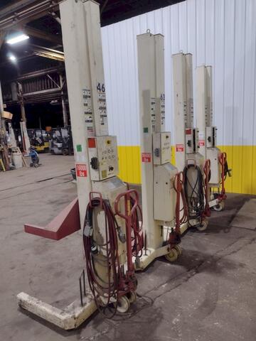 16000 lb. Stertil-Koni #ST-1072, heavy duty mobile column lift jack, 68-7/8" lift height, 143" rise height - Image 7