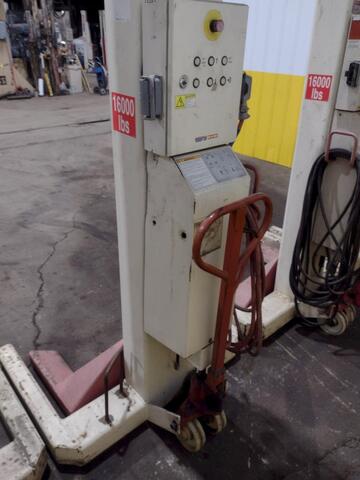 16000 lb. Stertil-Koni #ST-1072, heavy duty mobile column lift jack, 68-7/8" lift height, 143" rise height - Image 9