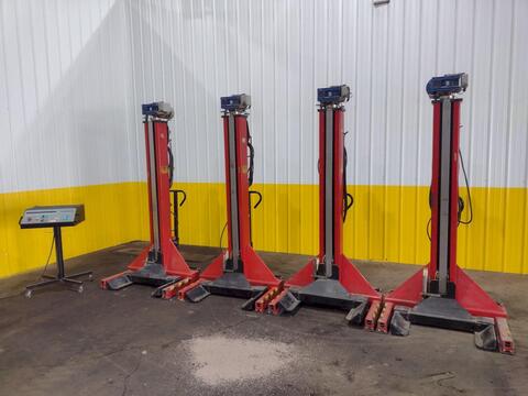 17000 lb. Eurogamma, portable column lifts jacks - Image 3