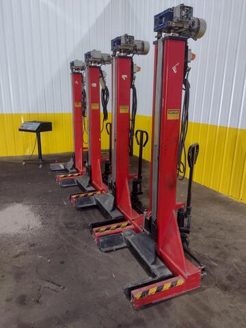 17000 lb. Eurogamma, portable column lifts jacks - Image 8
