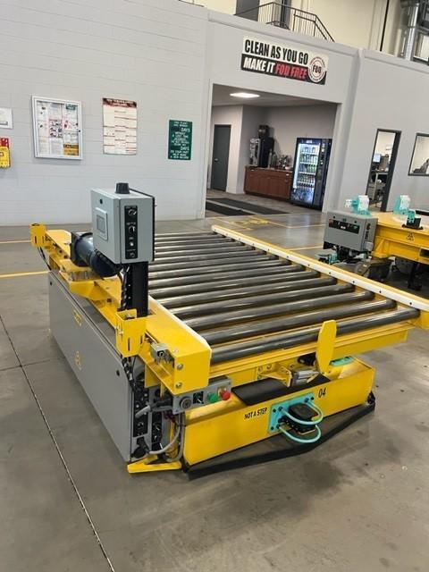 AGV System #SMTD5K, 500 lb. capacity, 28" conveyor height, 10" wheel diameter, Allen Bradley PLC controls - Image 1