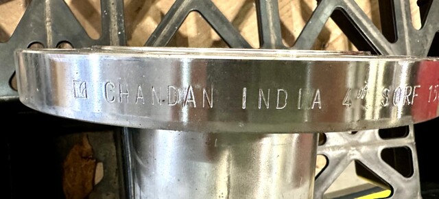 Stainless Weld on Pipe Fittings w/Stub Ends, 150 lb. Flange, 4" diameter, 4" Stubs, 6 Qty. - Image 7