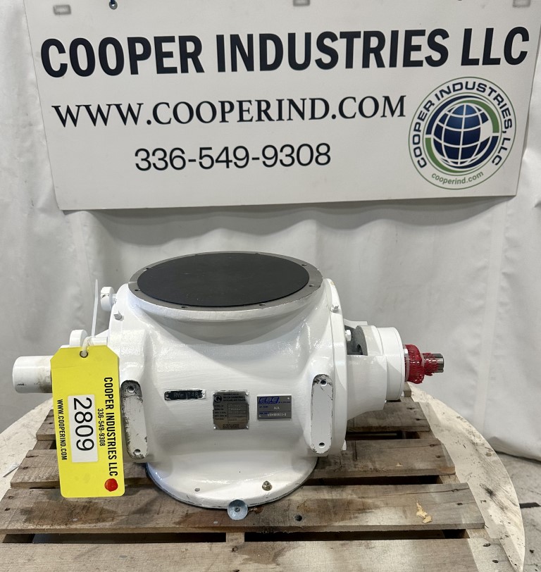 10" Nu-Con #DT-500, Rotary Airlock, Stainless Steel, 10" Inlet/Outlet, 13" H Inlet to Outlet, Rebuilt - Image 1