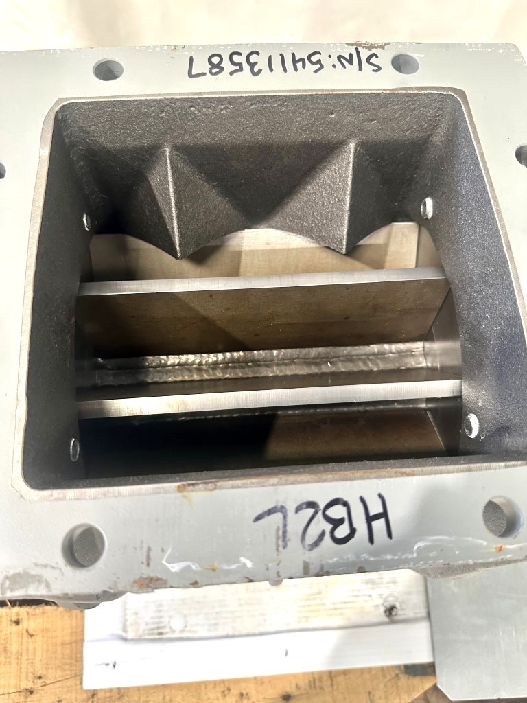 8" Buhler, Rotary Airlock, Carbon Steel, 8" x 8" Inlet w/10" x 10" Flange, 3" I.D. Blow Through Outlet, 13" H - Image 5