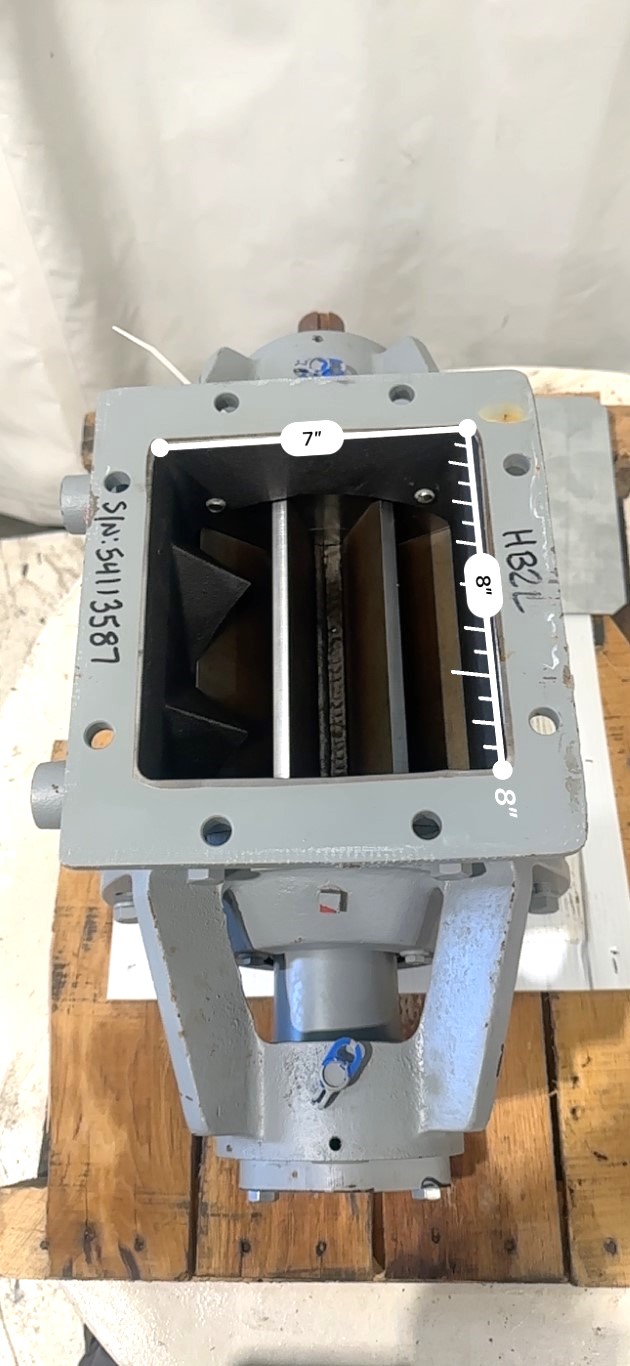 8" Buhler, Rotary Airlock, Carbon Steel, 8" x 8" Inlet w/10" x 10" Flange, 3" I.D. Blow Through Outlet, 13" H - Image 8