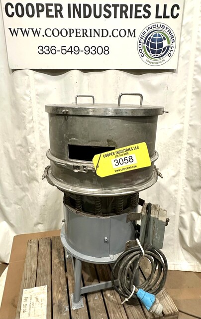 24" Sweco #S24S412, Round Screener Sifter, Stainless, 4" H Bottom & 9" H Second Rings, 6" diameter Outlet - Image 2