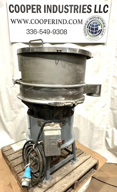 24" Sweco #S24S412, Round Screener Sifter, Stainless, 4" H Bottom & 9" H Second Rings, 6" diameter Outlet - Image 3