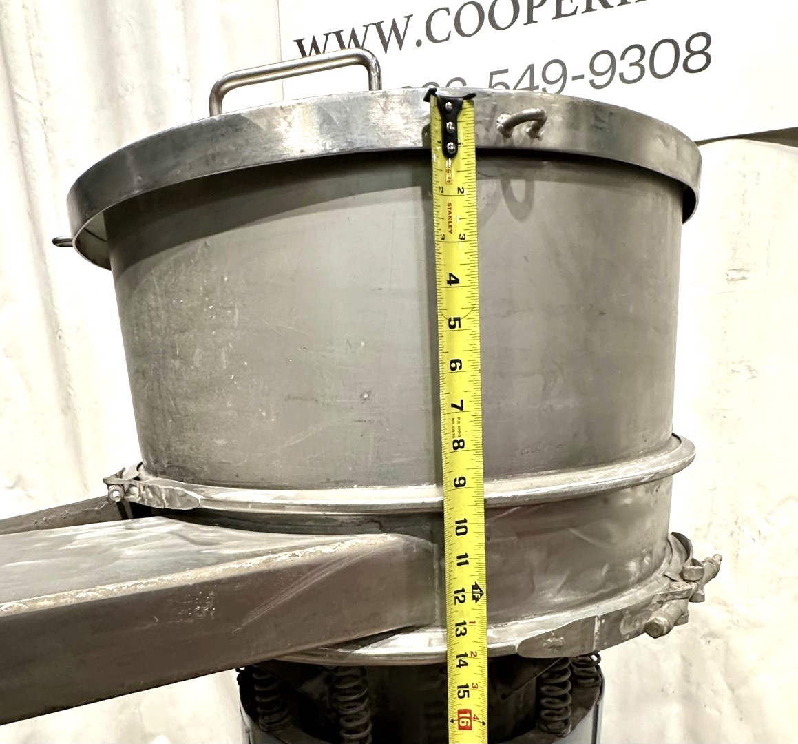 24" Sweco #S24S412, Round Screener Sifter, Stainless, 4" H Bottom & 9" H Second Rings, 6" diameter Outlet - Image 10