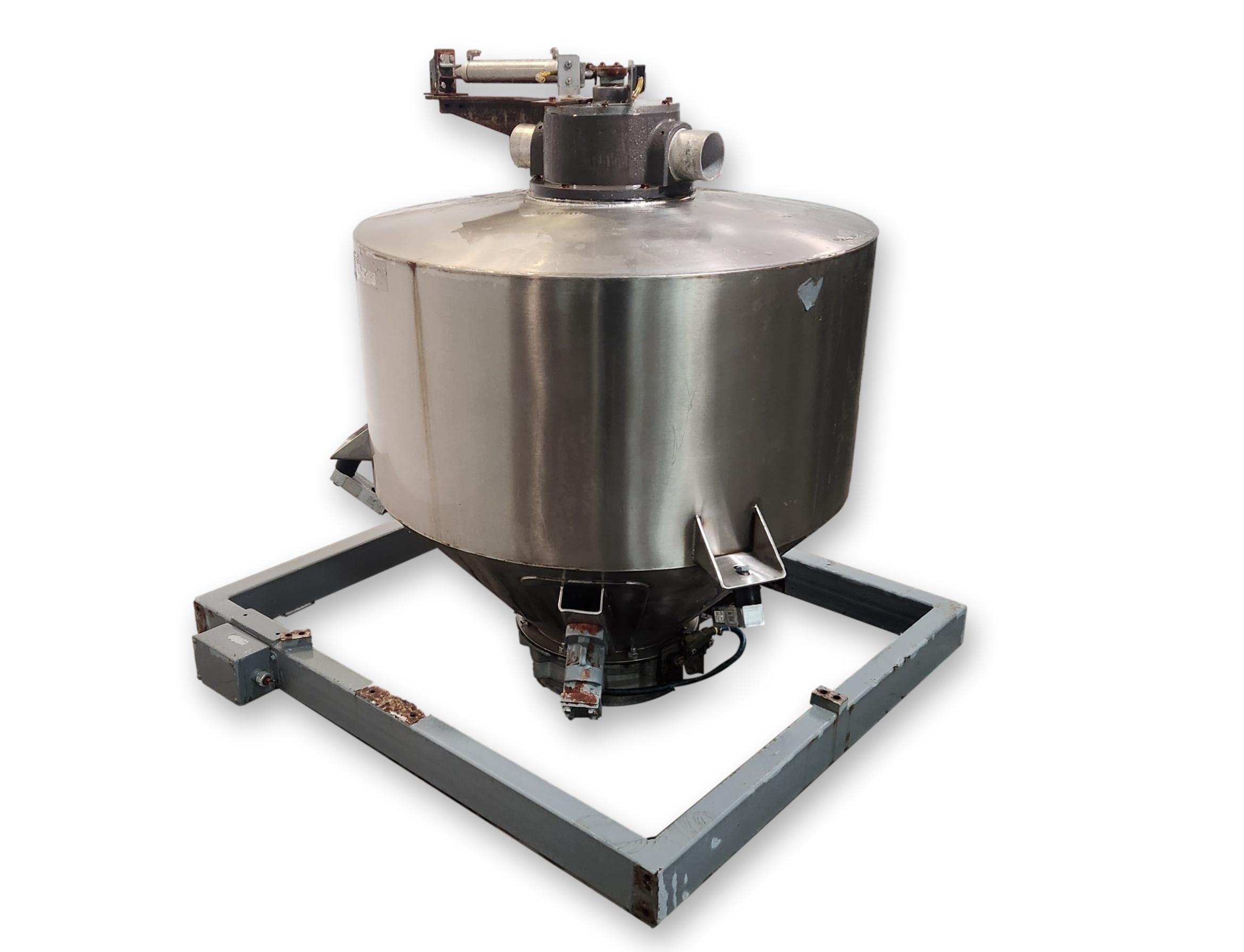 12 cu.ft. Stainless Steel Weigh Bin, 36 diameter x 18" straight side - Image 1