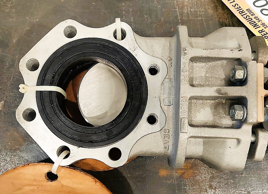4" United Conveyor Corp., Pneumatic Knife Gate Valve, 2" Face to Face, 6" Bore x 4.5" Stroke Air Cylinder - Image 5