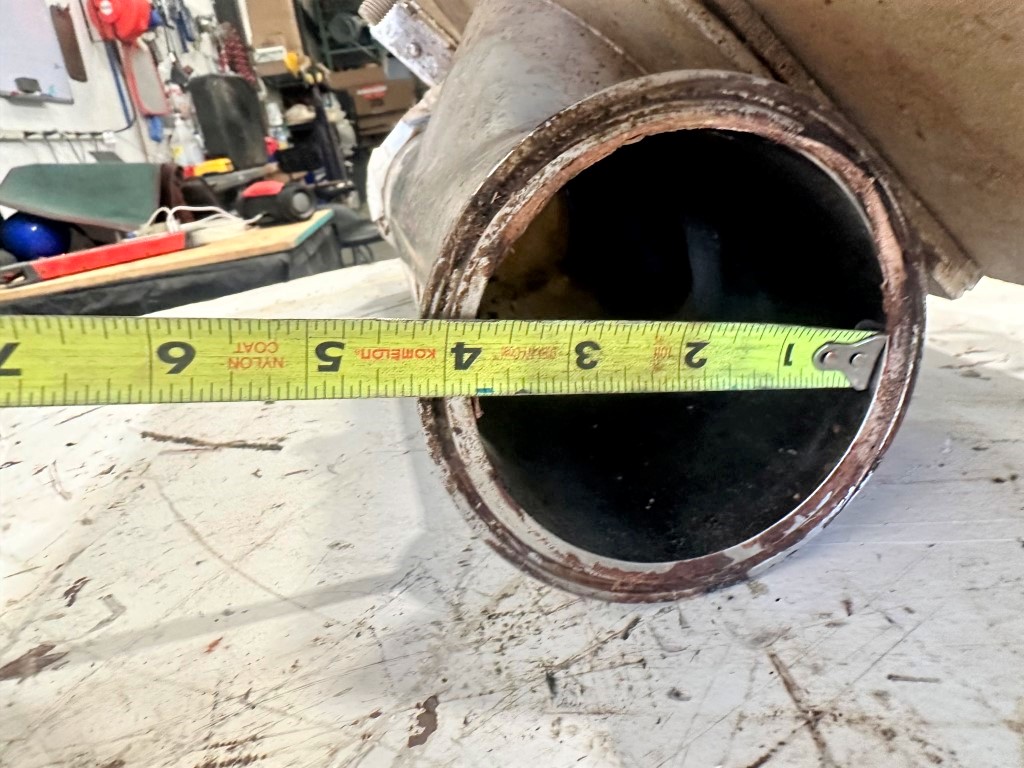 6" Salina Vortex #FA06-WS1-P-X, Knife Gate, Stainless, 4" diameter Pneumatic Conveying Adapter Outlet, 250 psi - Image 5