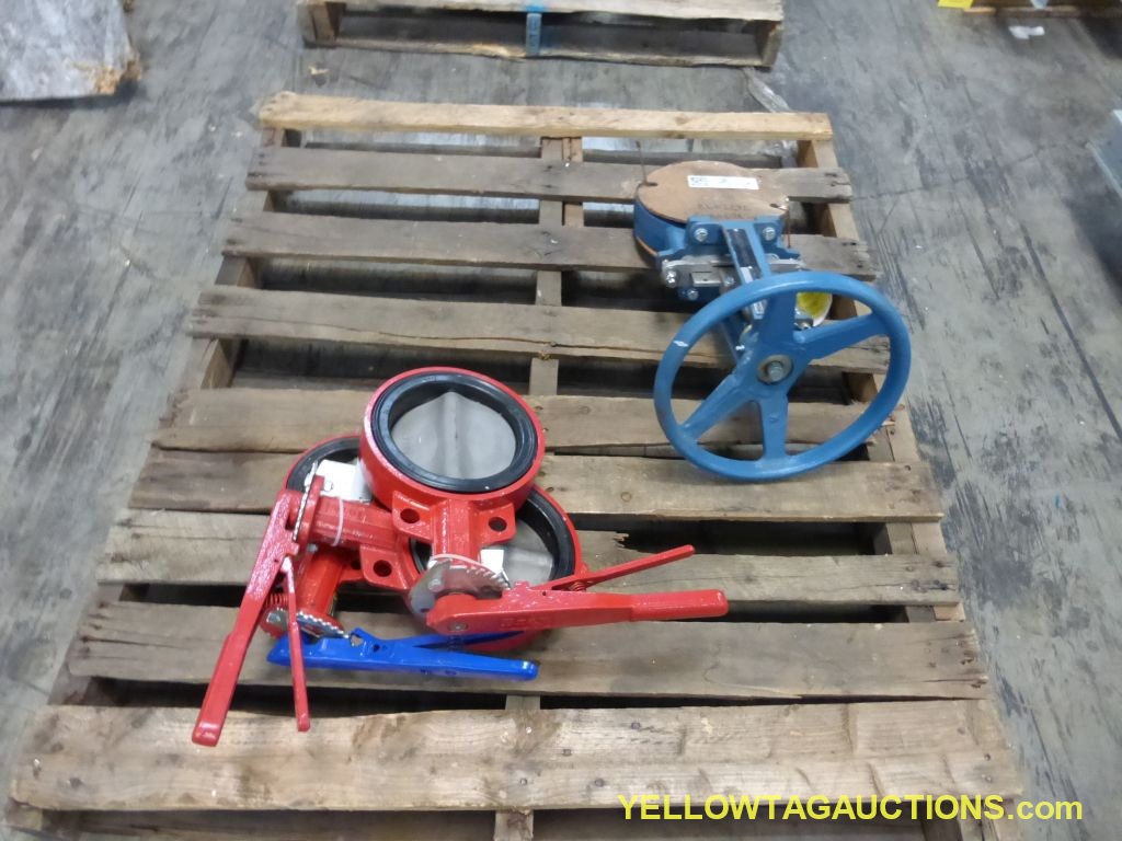 Assorted Butterfly & Knife Gate Manual Valves, (3) Butterfly & (1) Knife Gate Valves, 150 psi - Image 1