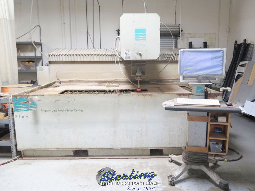 Flow #712127-1, waterjet cutting system, 4' x8'tbl., 30 HP, 55000 psi, 2004 - Image 1