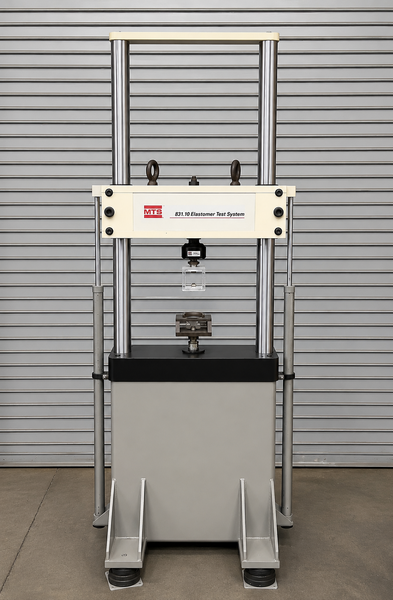 3.3 KIP (15kN), MTS #831.10, Elastomer fatigue test system, hydraulic crosshead lifts & locks w/ctrls - Image 1