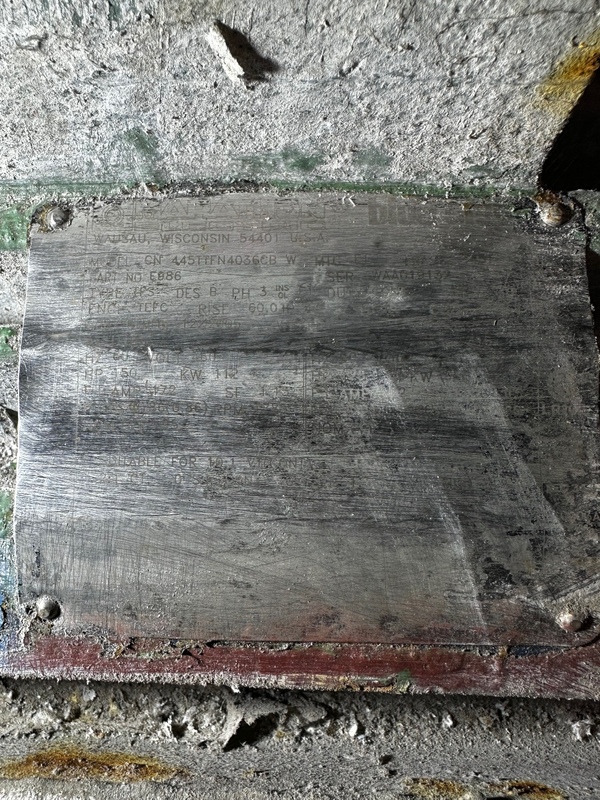 150 HP 1785 RPM Marathon, Frame 5986, TEFC, 1.15 service factor, 460 Volts - Image 1