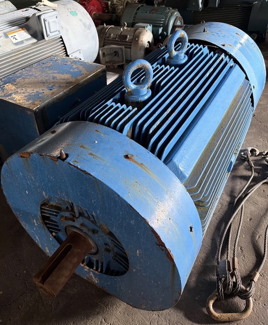 500 HP 1190 RPM Toshiba, Frame 5810UZ, TEFC, Ball, 460 Volts, Offered electrically OK or Rebuilt with Warranty - Image 3