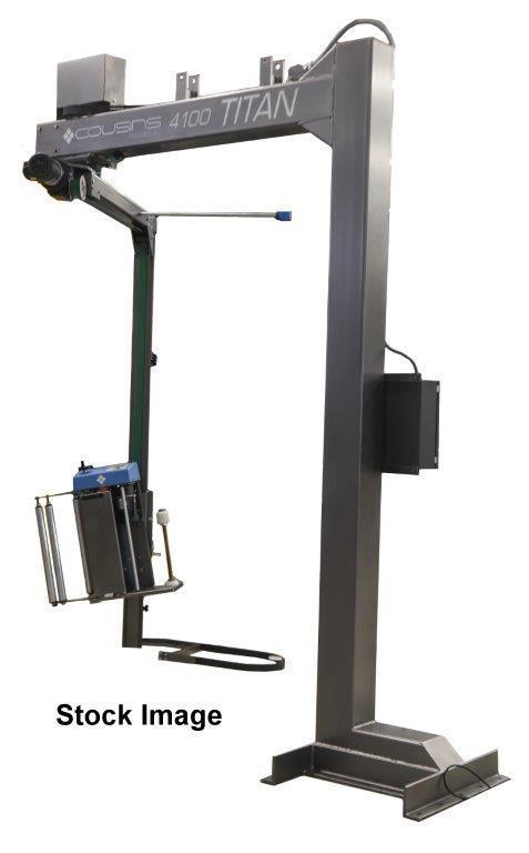 Cousins #Titan-4100-35-FA, Automatic Stretch Wrapper, 20" film, 35/hr, 50" x 50" x 86" max load, 1-12 RPM - Image 4