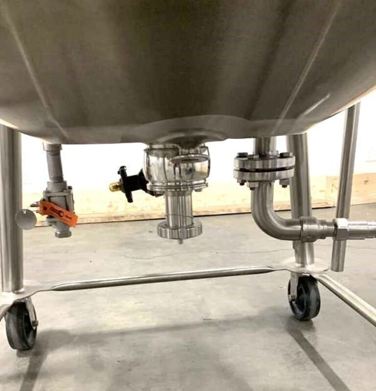100 gallon Feldmeier, sanitary Stainless Steel jacketed reactor / fermenter w/ mixer, 150 psi @ 350°F - Image 5
