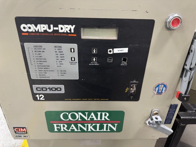 Conair #CD100, central dryer with hopper on stand, 3" inlet/outlet - Image 5