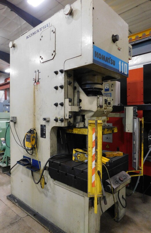 110 Ton, Komatsu #OBS-110-2, OBS press, 5.91" stroke, 14.5" throat, 20.9" Shut Height, 3.94" adj., 32-65 SPM - Image 2