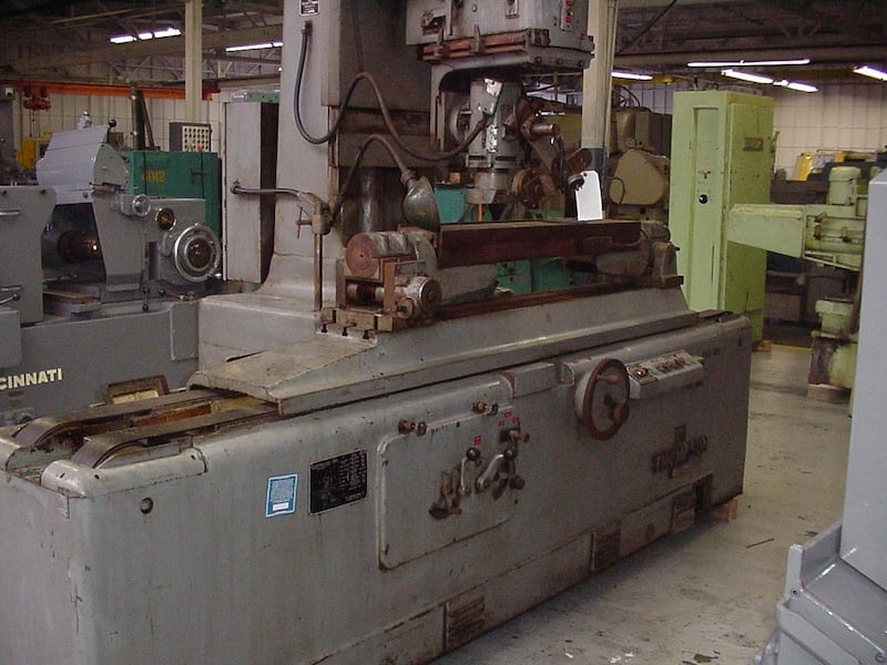 Thompson #B, Flat Broach grinder, 6" x 48" Size capacity, 9" x 62" table, 6" x 1" wheel capacity, 1.5 HP - Image 1