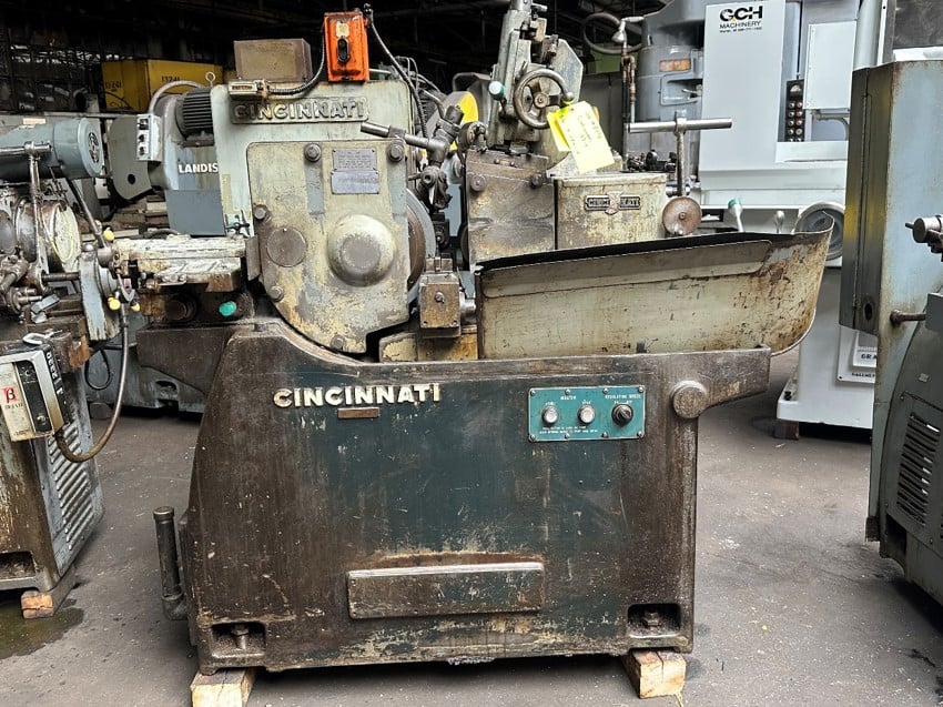 Cincinnati No. 107-4, centerless grinder, 4" Infeed work rest, 16" diameter & 9" diameter wheels capacity - Image 1