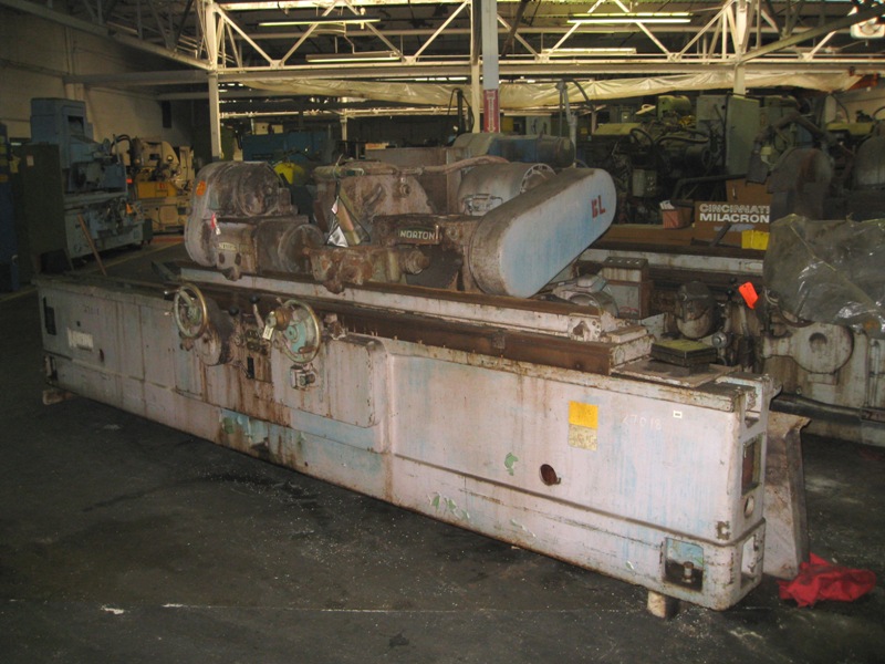10" x 72" Norton #CTU, plain cylindrical grinder, 30" x 3" x 12" grinding wheel, 2-240 IPM, 1953 - Image 1