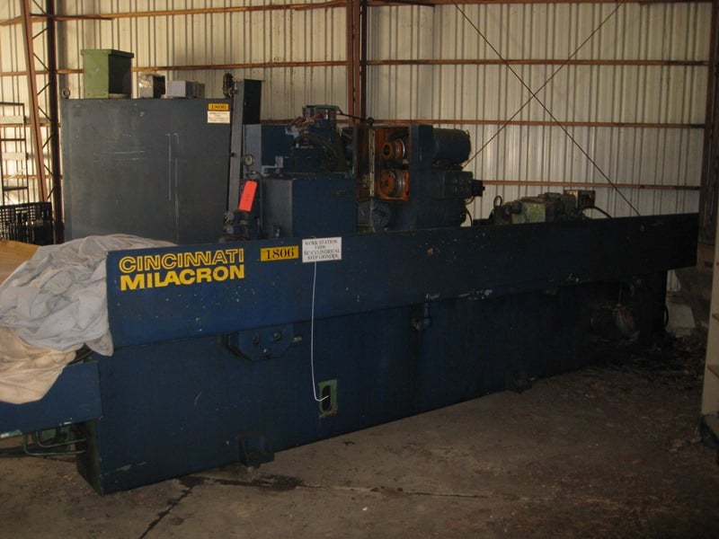 14" x 60" Cincinnati #480-AH, cylindrical angle head Step grinder, 30" diameter x 4" width grinding wheel - Image 1