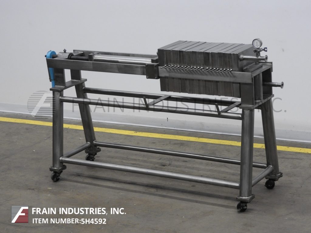 Star #20SS4113S2TIC, horizontal, Stainless Steel, plate & frame filter press - Image 1