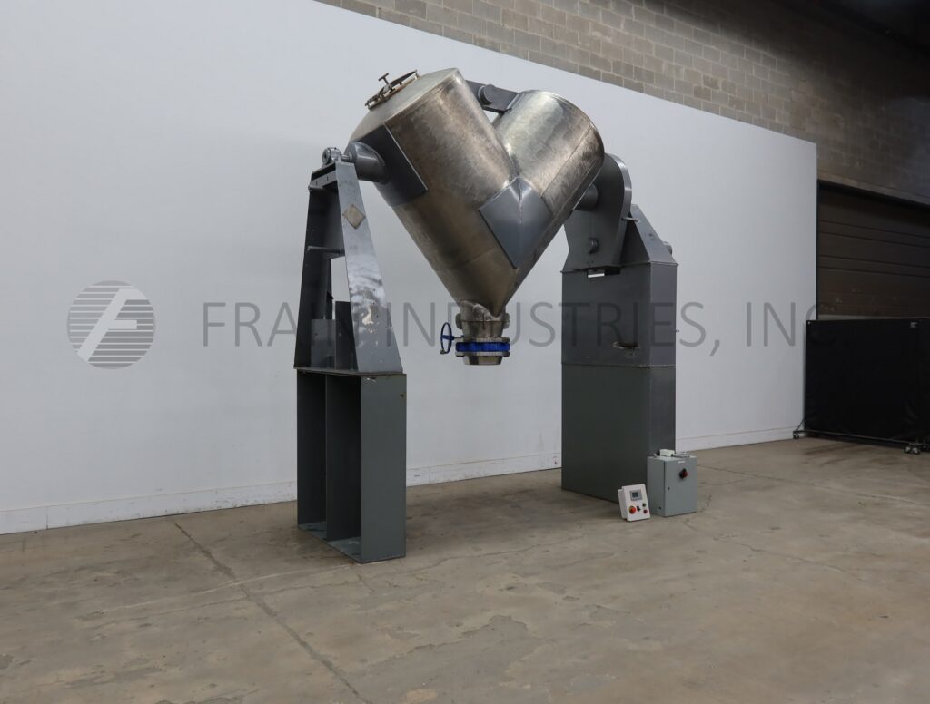 50 cu.ft. Patterson, 304 Stainless Steel, twin shell mixer, (2) 17-1/2" bolt down manways with tri-camp, 12" - Image 5