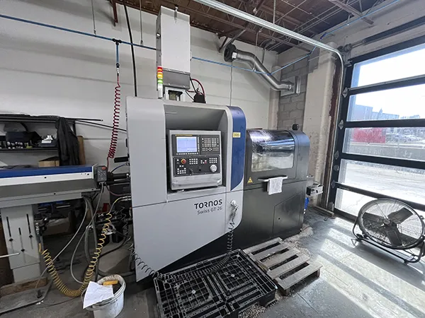 Tornos #GT-26/6, swiss lathe, .97"bar, 10k RPM, 8 turret, 12' Imeca barfeed, mist collectors, 2019 - Image 1