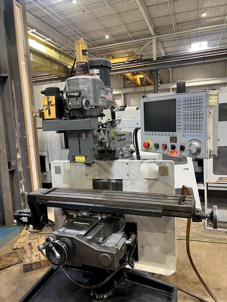 Bridgeport, Hardinge #EZ-Vision, 3-Axis CNC knee mill, 9