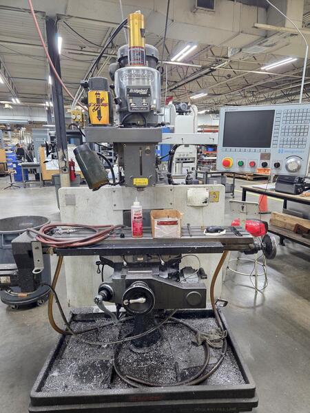 Bridgeport, Hardinge #EZ-Vision, 3-Axis CNC knee mill, 9" x48" table, 2 HP, power draw bar - Image 2