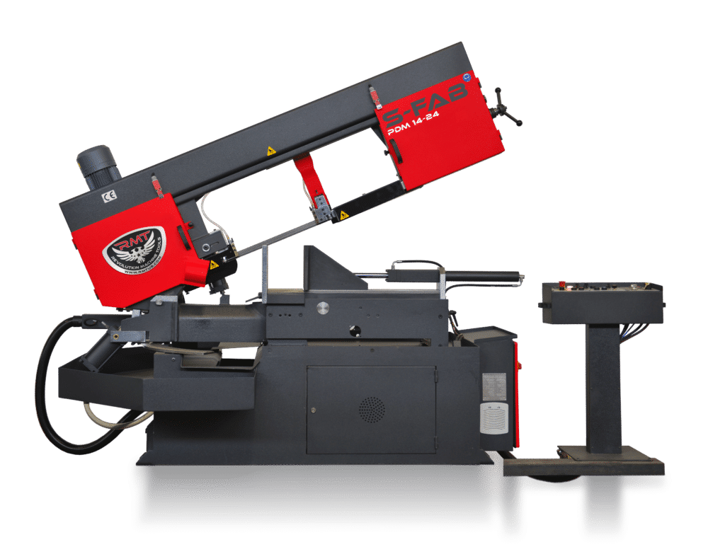RMT S-FAB #PDM, semi automatic horizontal bandsaw, 3 Models, pivot double miter, variable speed 328 FPM - Image 1