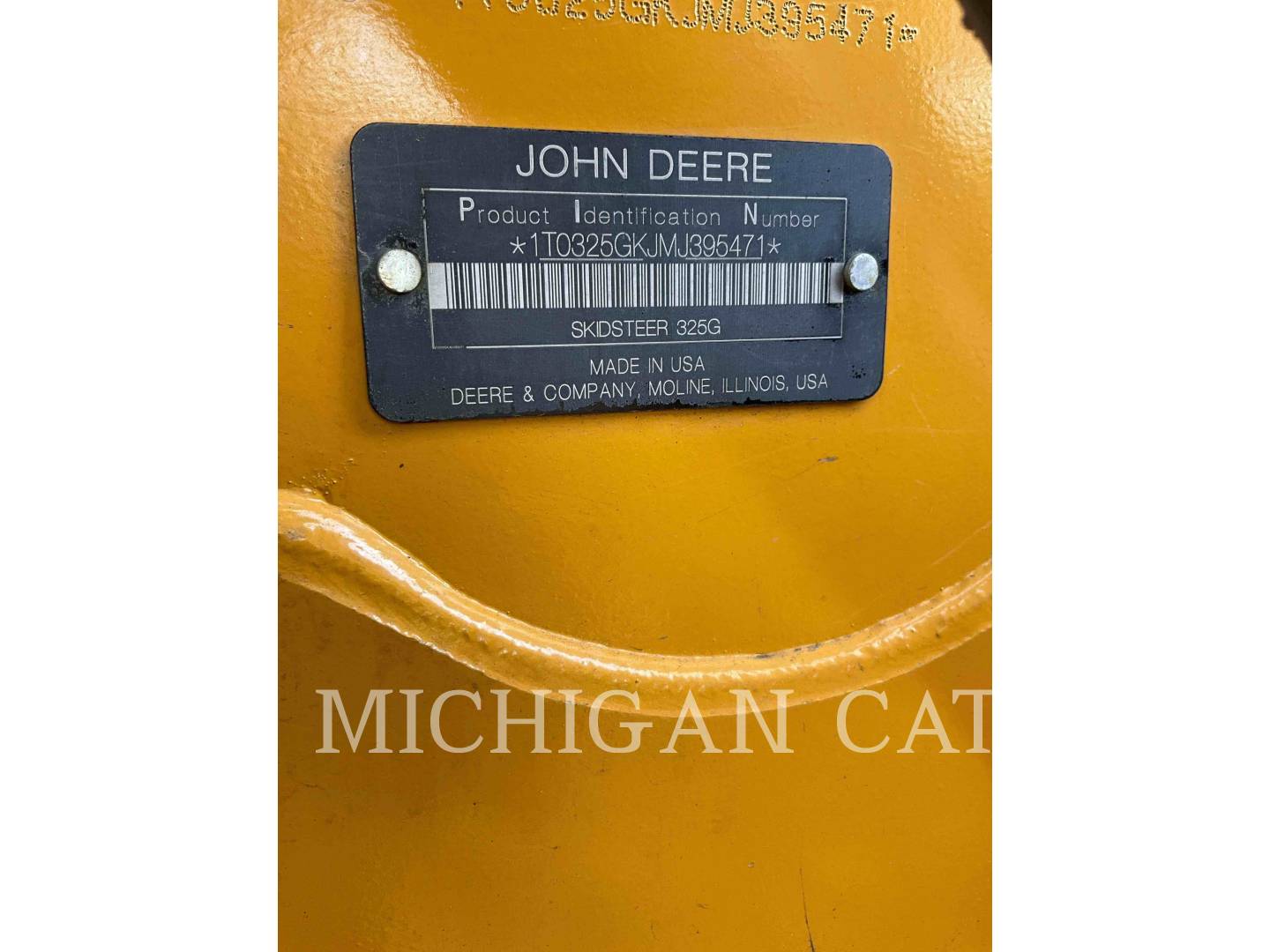 John Deere 325G, Track Loader, 912 hours, S/N: 1T0325GKJMJ395471, 2021 - Image 6