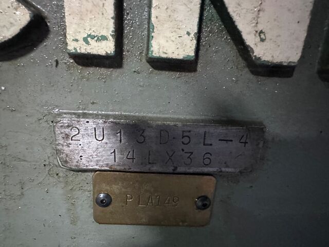 14" x 36" Cincinnati, universal cylindrical grinder, 12" x 1.5" x 5" grinding wheel, 7.5 HP, 1962 - Image 4