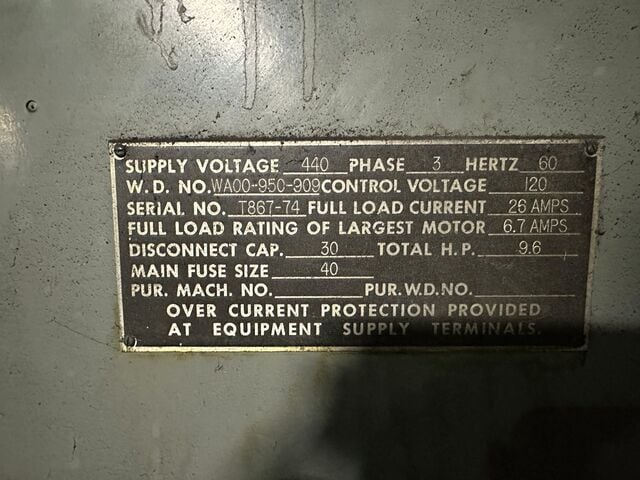 18" x 48" Landis #3RH, universal cylindrical grinder, 14" x 2" x 5" grinding wheel, 5 HP, 1745 RPM, 1967 - Image 4