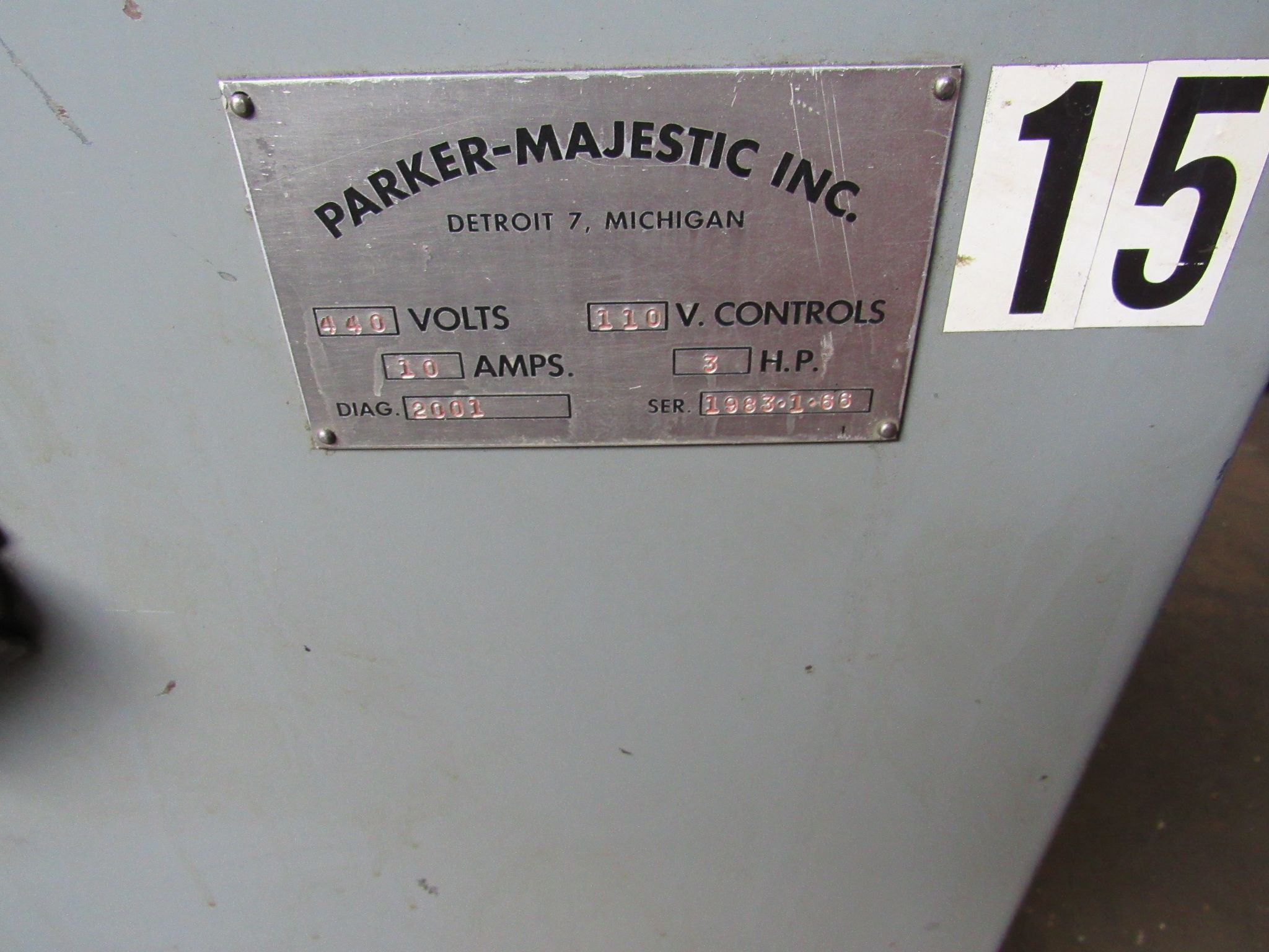 Parker #1, internal grinder, 12" swing, 24" centers, 5" x 37" table, 24" table travel, 3" ID spindle, 1.5 HP - Image 3