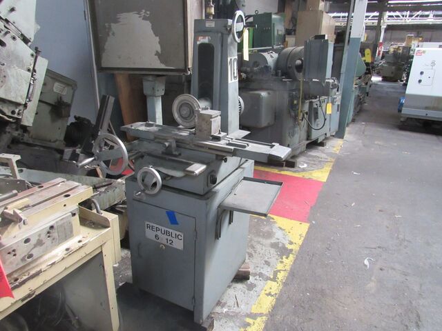 6" x 12" Republic-Lagun, surface grinder, 6" x 12" grinding wheel, 12" table travel, 1 HP, 1968 - Image 1