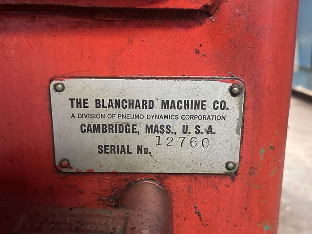 Blanchard #11-20, rotary surface grinder, 20" diameter x 7" H Range, 20" chuck, 11" diameter x 5" deep x 1" - Image 4