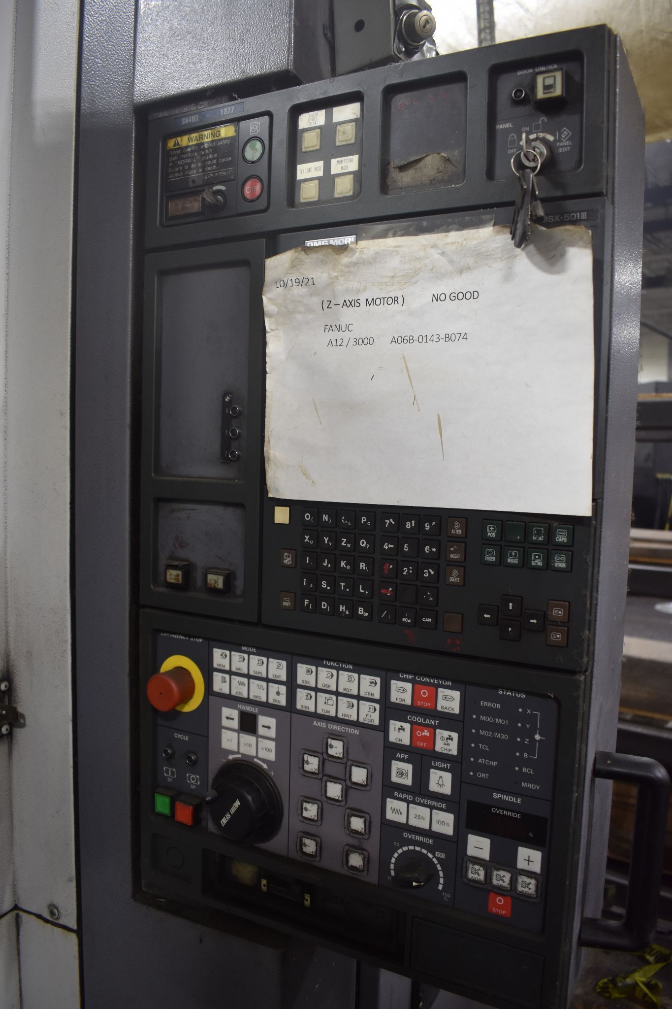 Mori Seiki #SH-403, horizontal machining center - Image 3