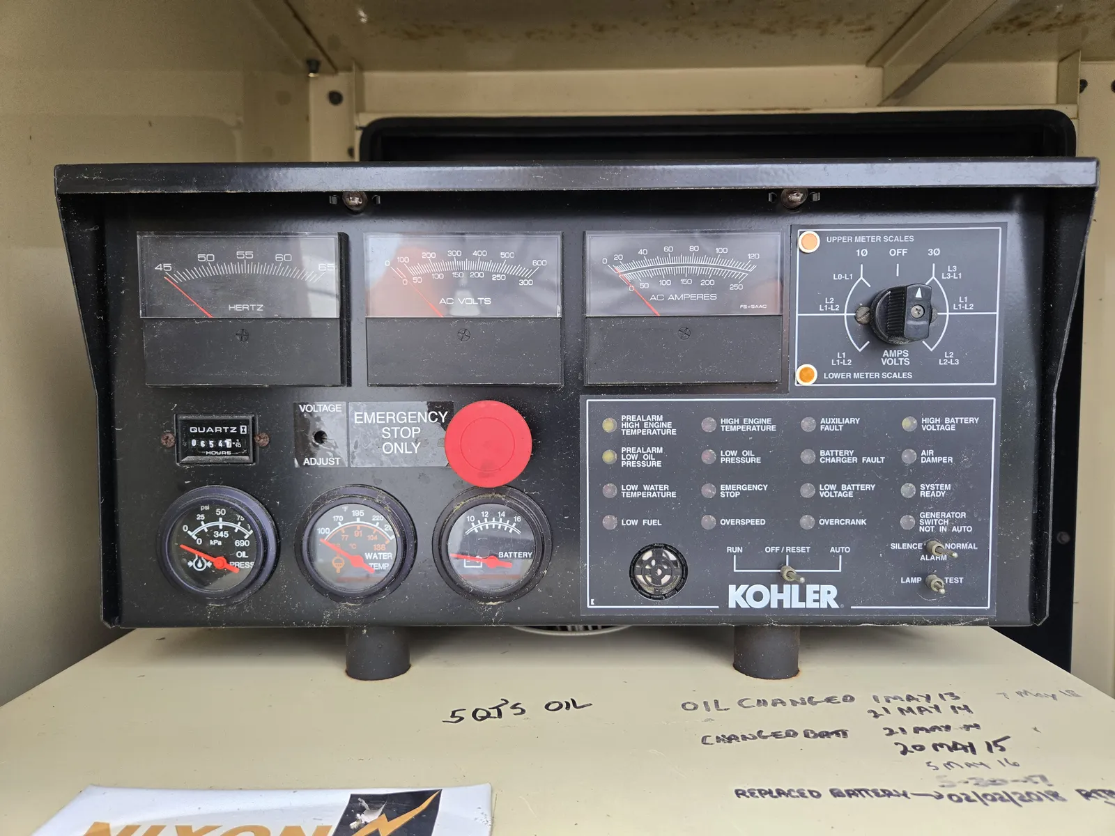 50 KW Kohler, Natural gas industrial generator, 277/480 Volts, 2009 - Image 5