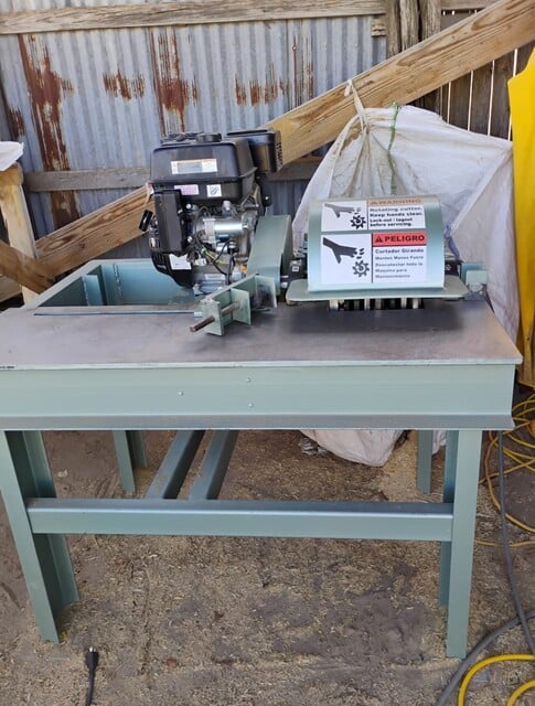 Custom Built Pallet Notcher, 10 HP Gas Engine, 9" notch - Image 2
