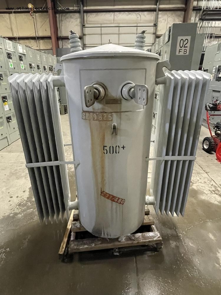 500 KVA 13200Y/7620 Primary, 480Y/277 Secondary, Westinghouse, oil filled padmount transformer, 1 Phase - Image 1