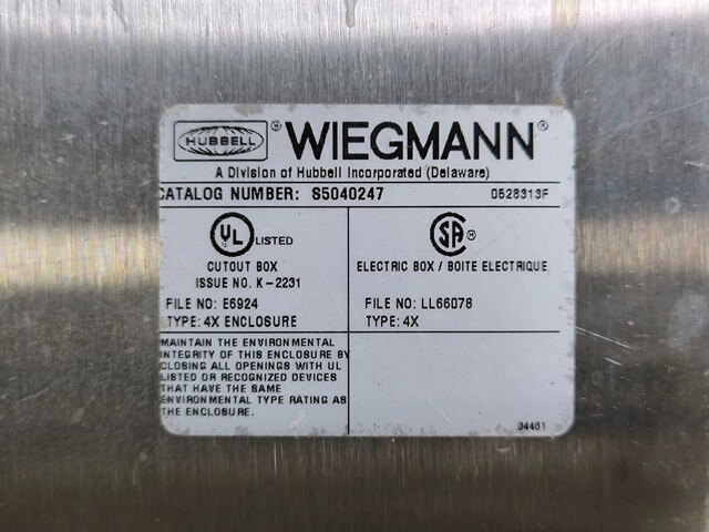 400 Amp. Eaton #PRL3A Pow-R-Line, Panelboard, 480Y/277 Volts, 3PH, weather protected enclosure, 2005 - Image 5