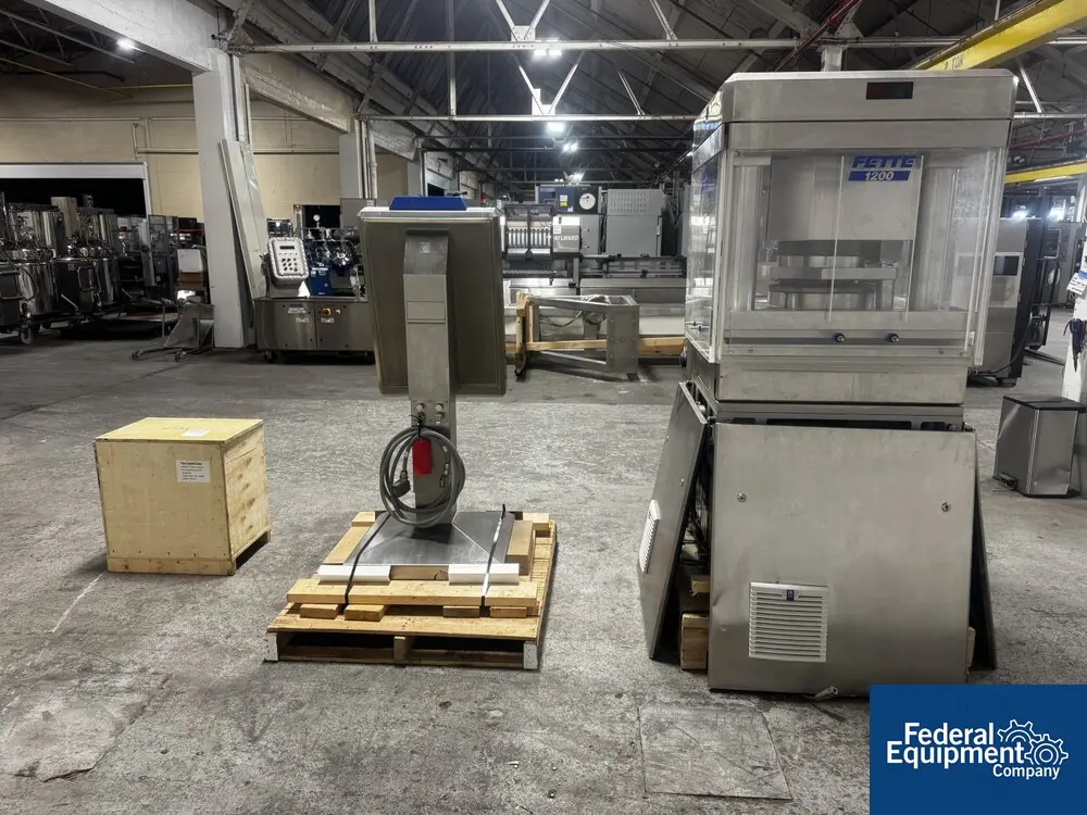 Fette #1200, Rotary Tablet Press, 80kN compression, 1996 (2 available) - Image 4