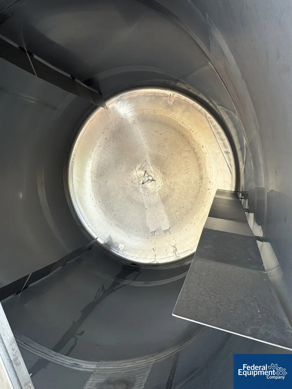 6800 Gal ICCNW Mix Tank, 304 Stainless Steel, 5 HP, 120" diameter x 132", dish bottom, baffles, 2021 - Image 8
