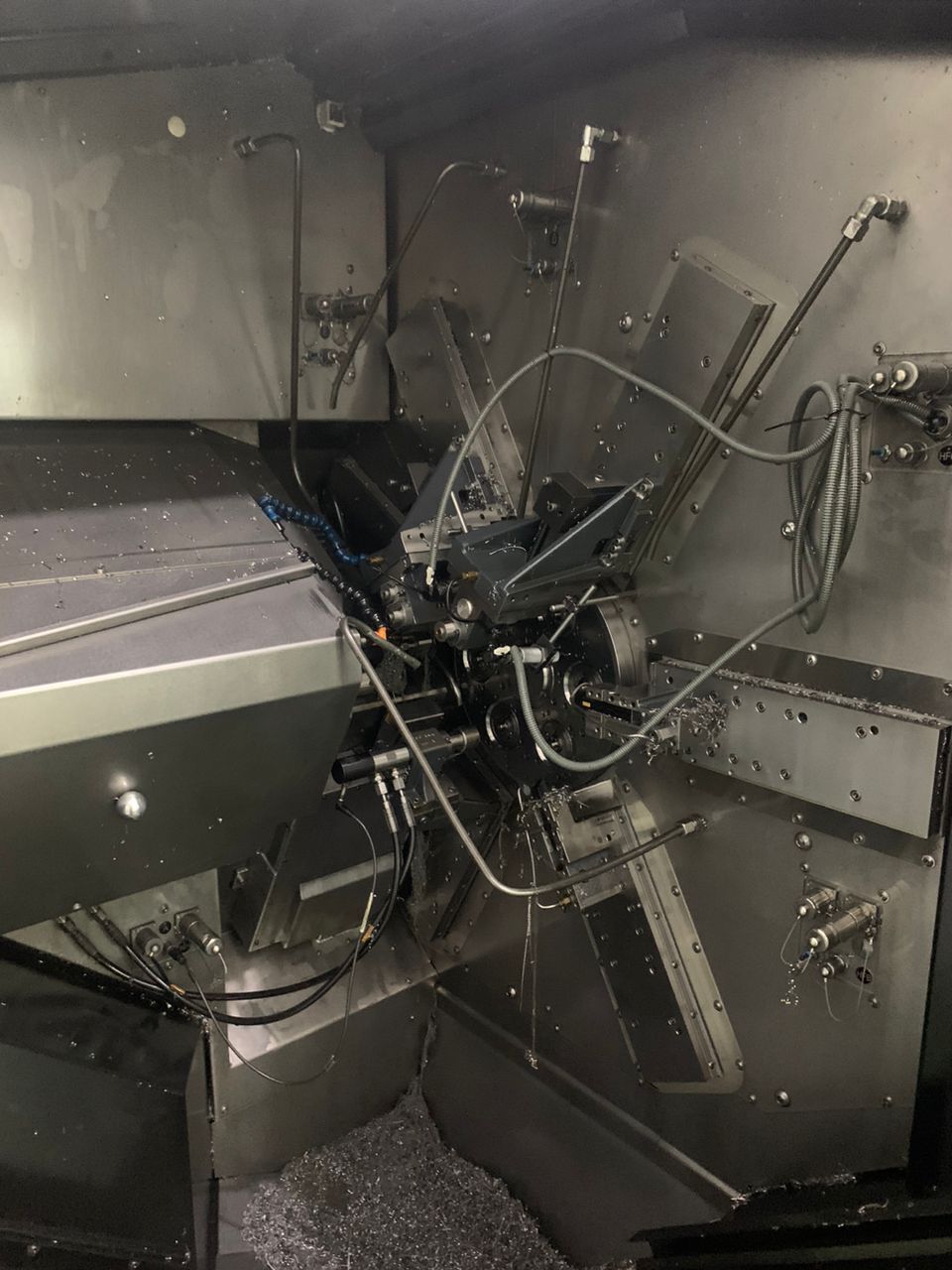 Tornos #Multiswiss-6X16, CNC multi-spindle screw machine, Fanuc 30i, 16mm diameter, s/n #14974, 2019 - Image 2