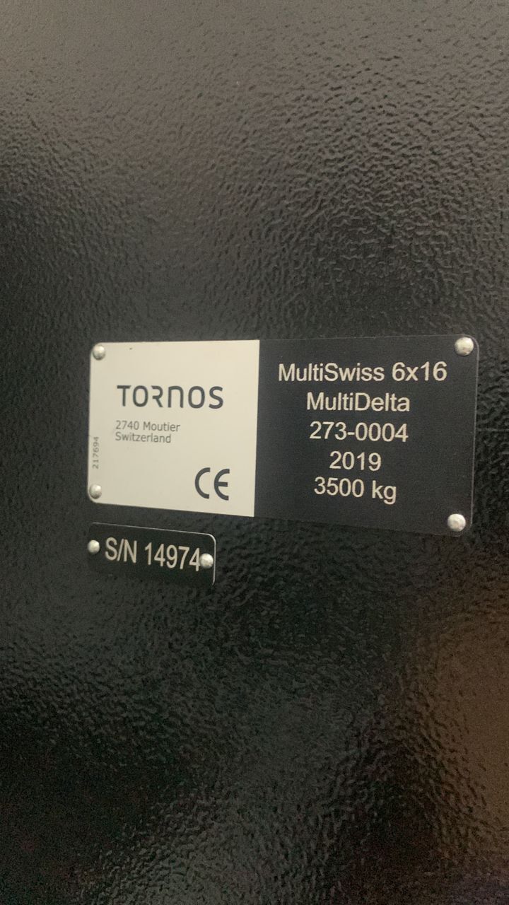 Tornos #Multiswiss-6X16, CNC multi-spindle screw machine, Fanuc 30i, 16mm diameter, s/n #14974, 2019 - Image 5