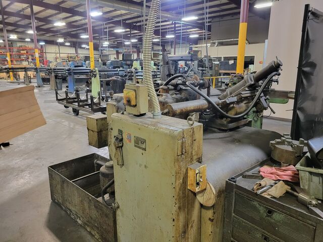 Cincinnati No. 2 Mdl. O-M, centerless grinder, 8" thru-feed work rest, 20" diameter x 8" width grinding - Image 6